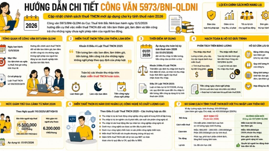 Hướng dẫn chi tiết Công văn 5973/BNI-QLDNI