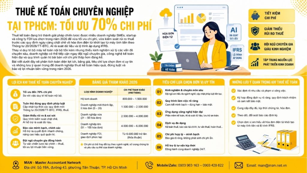 Thuê kế toán chuyên nghiệp tại TPHCM