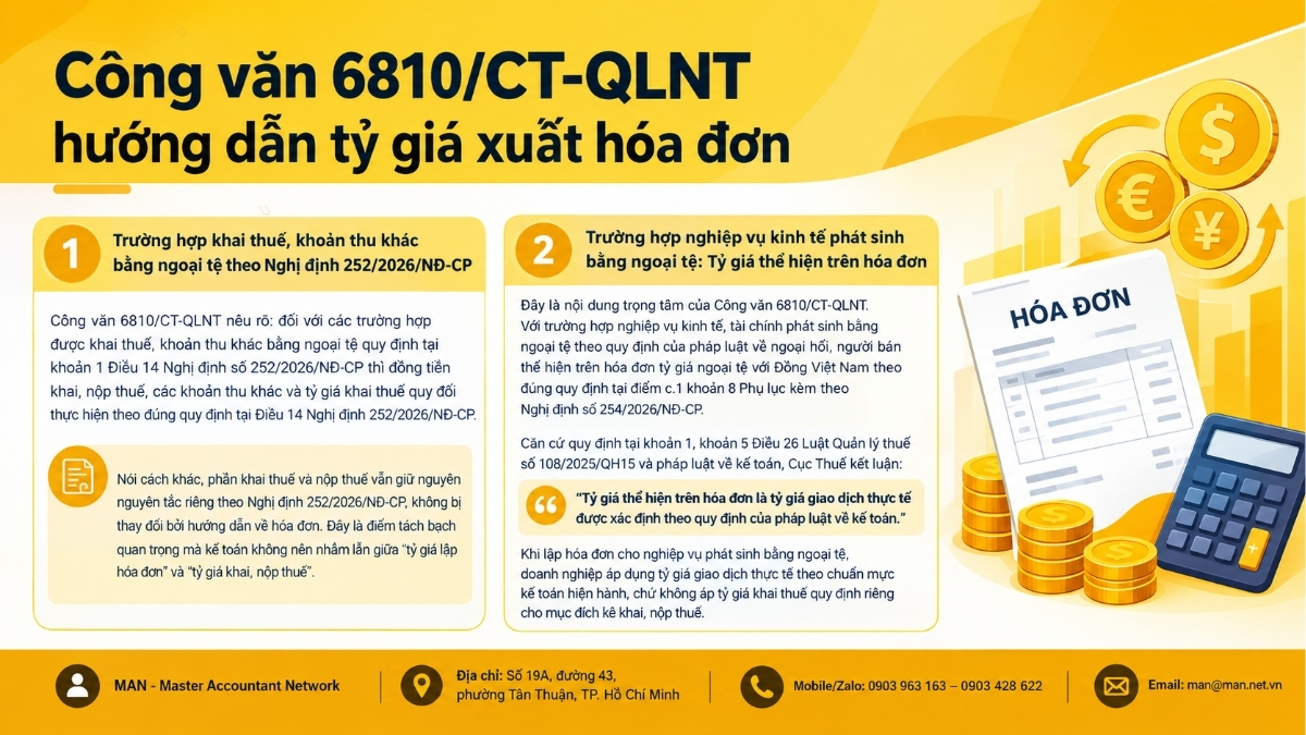Nội dung hướng dẫn cốt lõi của Công văn 6810/CT-QLNT